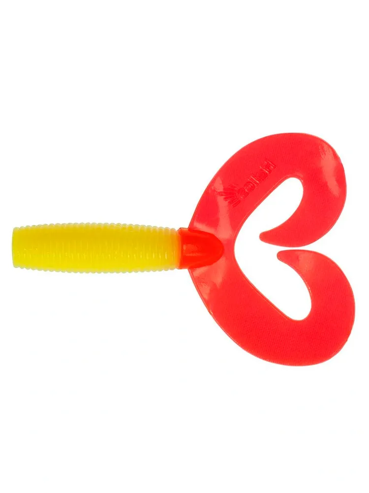 Твистер Credo Double Tail 3.54", 9см, Yellow RT